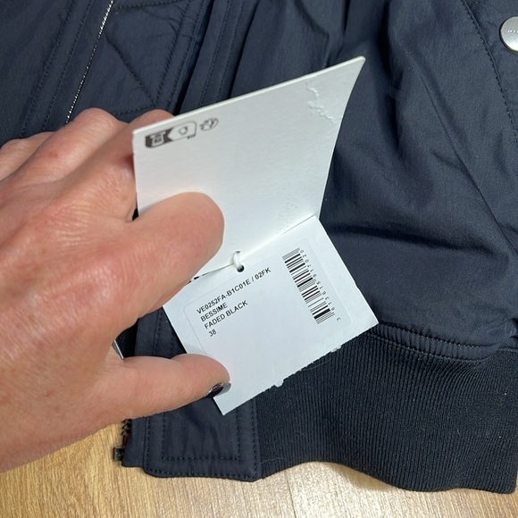 ISABEL MARANT ETOILE Sz 38 (M) Black Bessime Bomber Jacket New with Tags - Picture 8 of 13